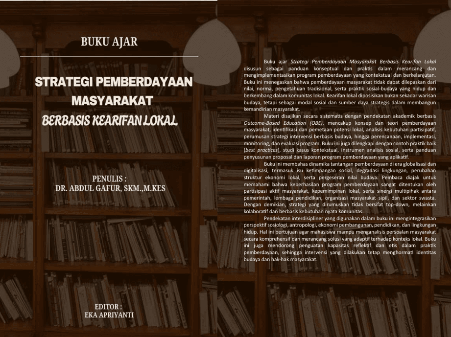 Buku Ajar Strategi Pemberdayaan Masyarakat 